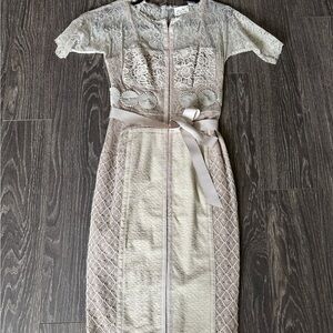 Byron Lars sage dress 0 new
